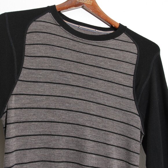 Smartwool Men's Merino Wool Mid 250 Pattern Crew Stripe Long Sleeve Size Medium - Picture 6 of 14